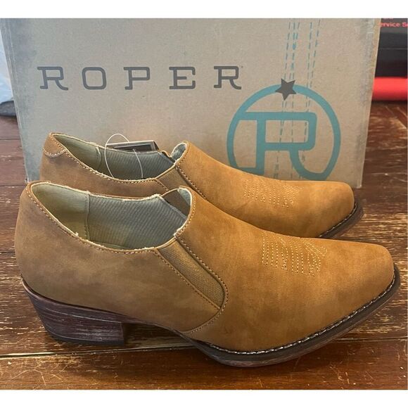 Roper Leather Booties - 5.5 - Picture 2 of 6